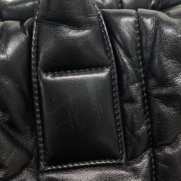 Auth PRADA Nappa Bomber BN2647 Black Leather Tote Bag - Picture 14 of 16